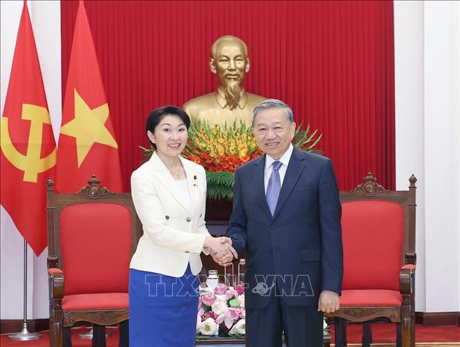 Tổng Bí thư Tô Lâm tiếp Chủ tịch Liên minh Nghị sĩ hữu nghị Nhật - Việt